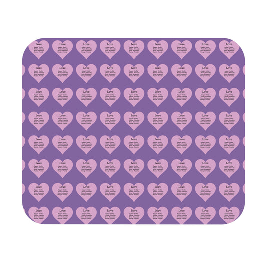 The Four Loves Mouse Pad Pattern Look (Light purple)