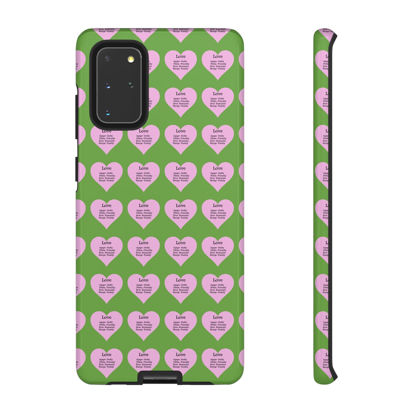 Hearts-A-Flutter Phone Case (Samsung)(Green)