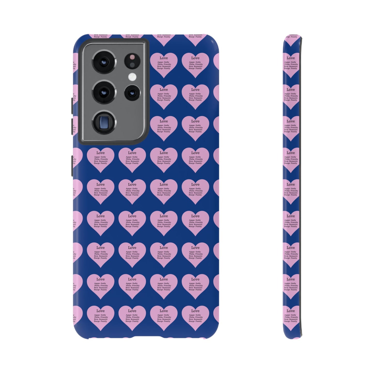 Hearts-A-Flutter Phone Case (Samsung)(Dark blue)