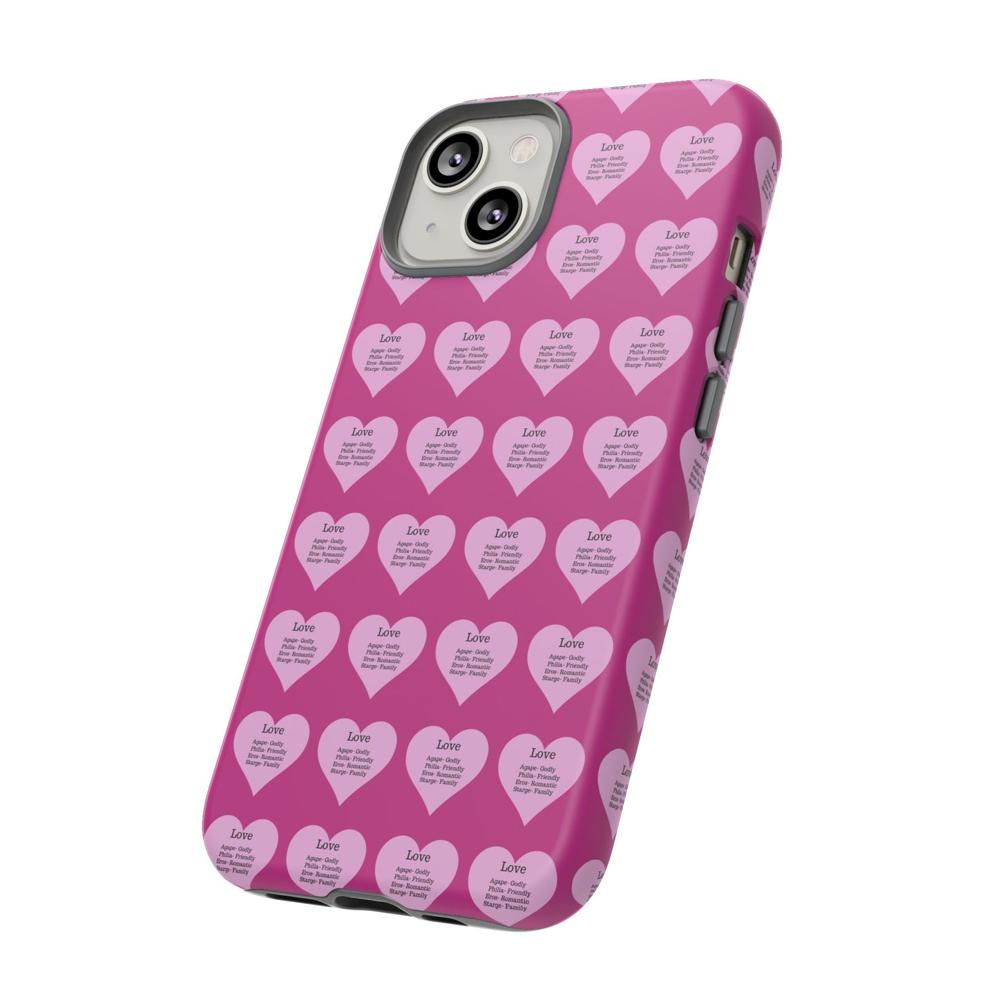 Hearts-A-Flutter Phone Case (iPhone, Google Pixel)(Pink)