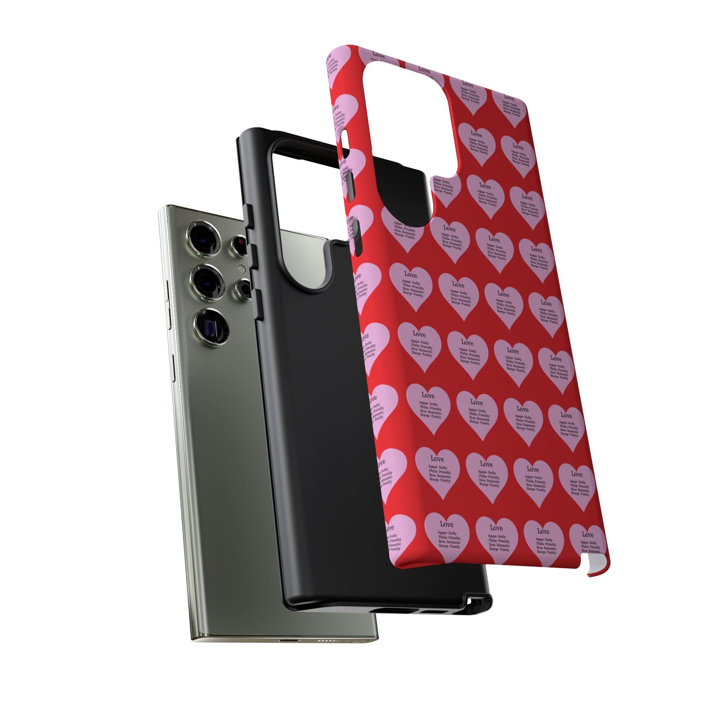 Hearts-A-Flutter Phone Case (Samsung)(Red)