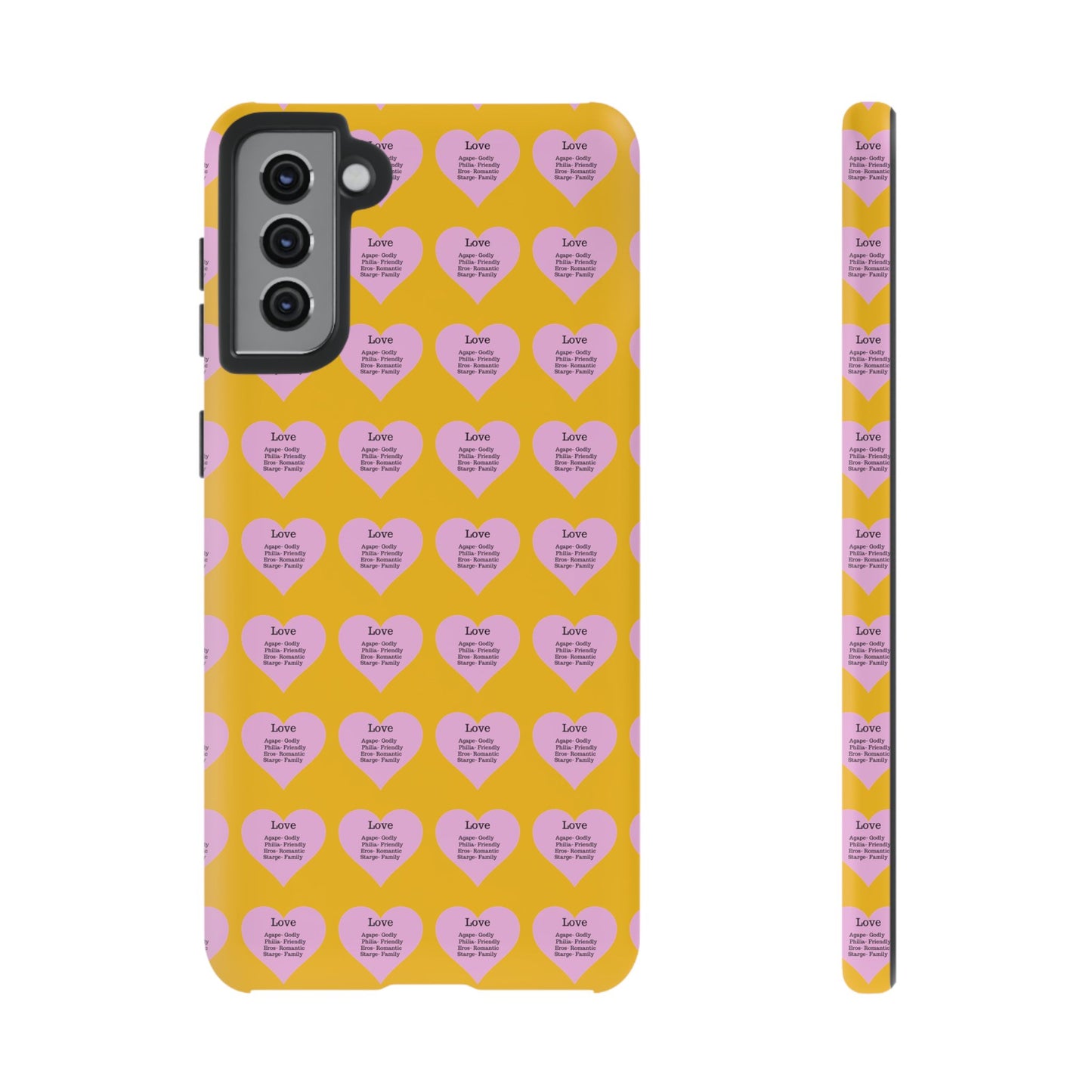 Hearts-A-Flutter Phone Case (Samsung)(Yellow)