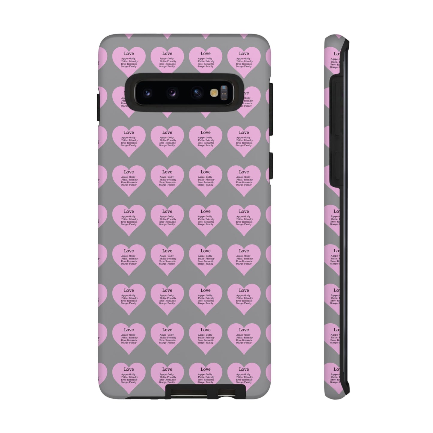 Hearts-A-Flutter Phone Case (Samsung)(Grey)