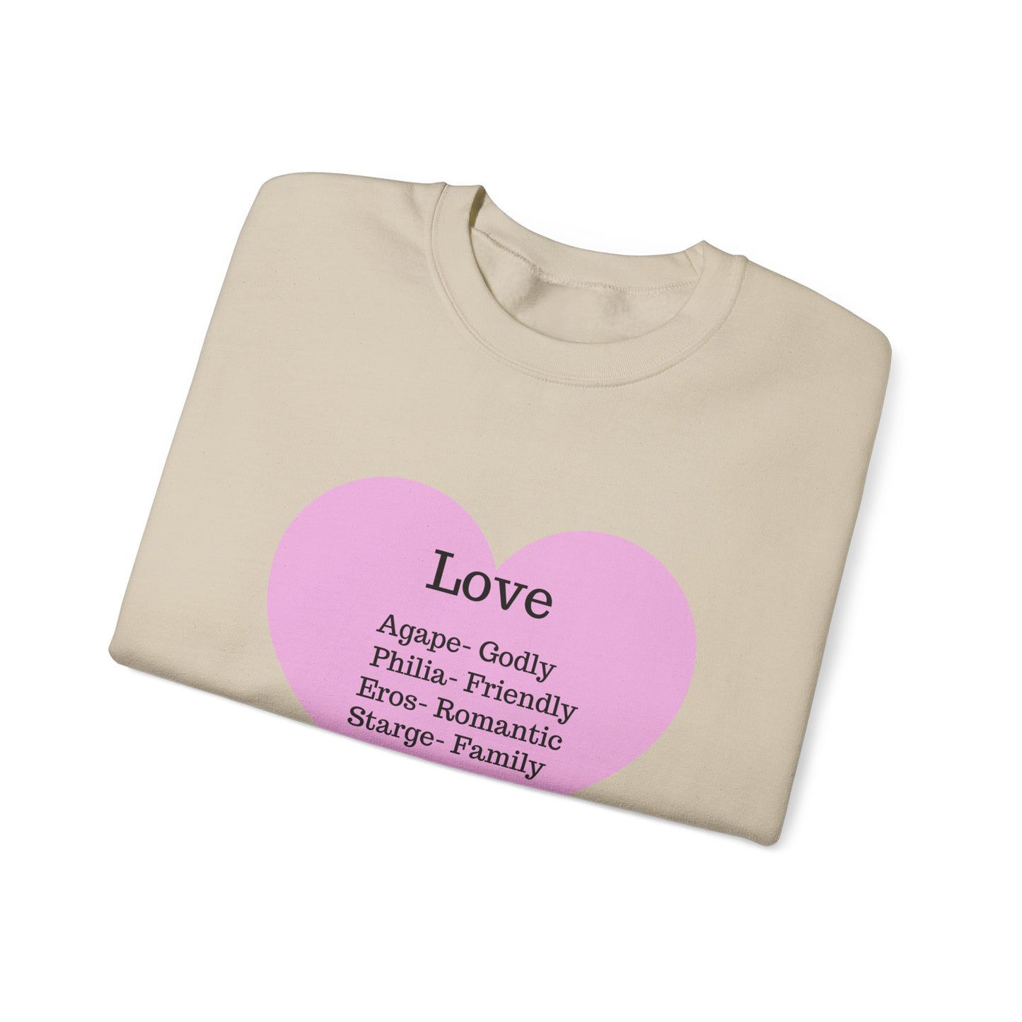 Types of Love Heart Unisex Sweatshirt