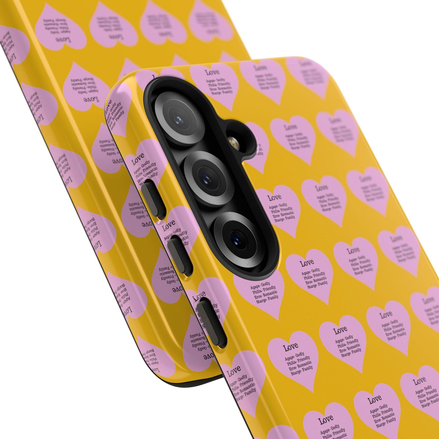 Hearts-A-Flutter Phone Case (Samsung)(Yellow)