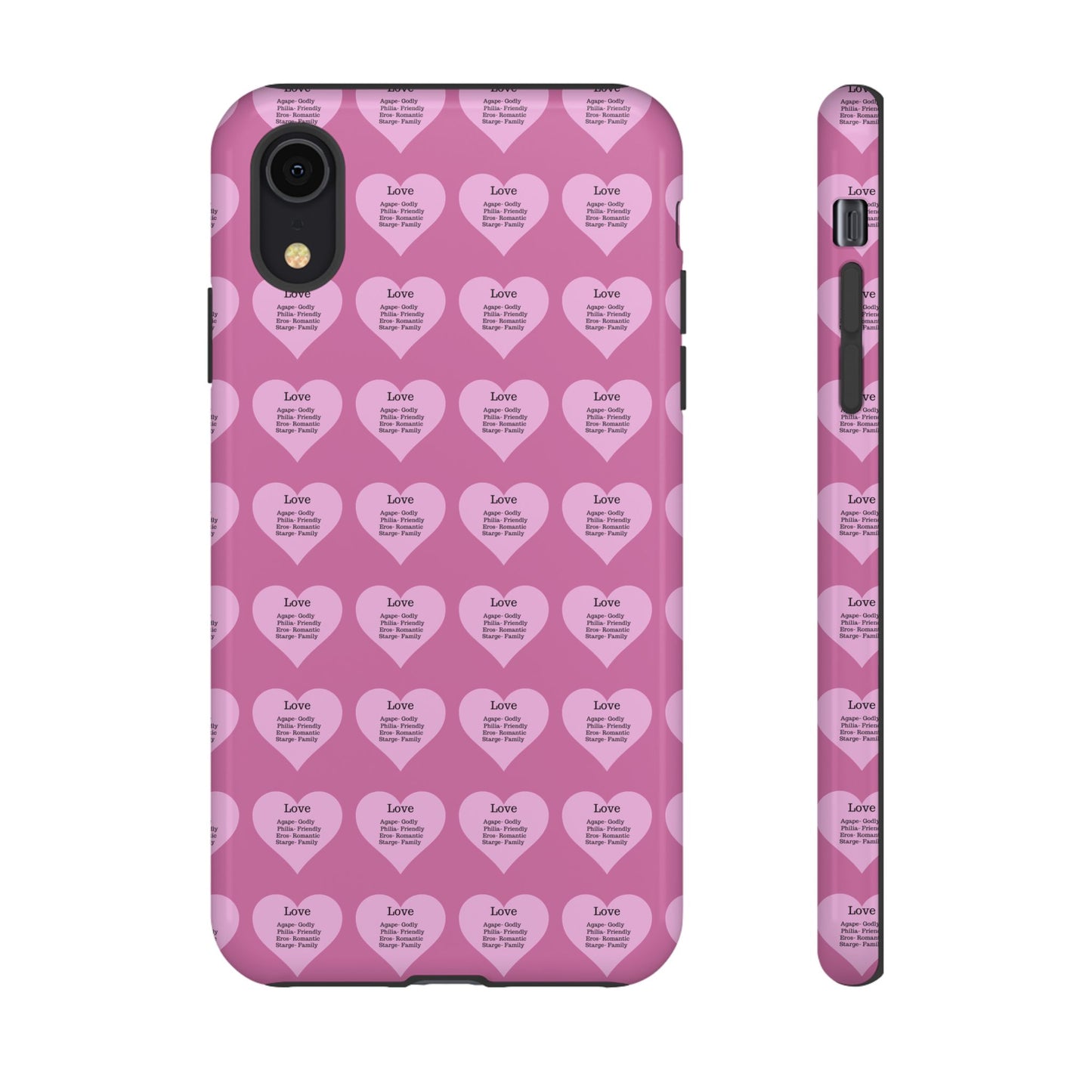 Hearts-A-Flutter Phone Case (iPhone, Google Pixel)(Light pink)