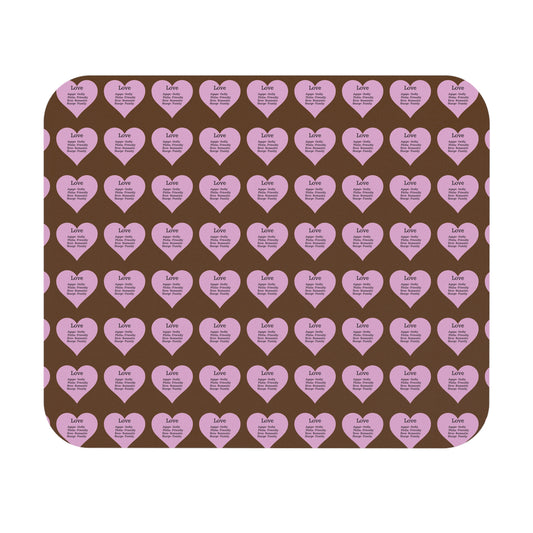The Four Loves Mouse Pad Pattern Look (Brown)