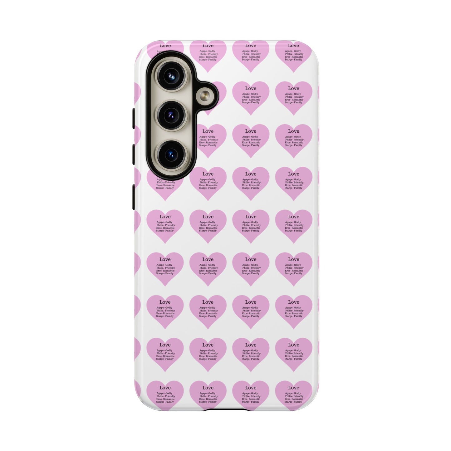 Hearts-A-Flutter Phone Case (Samsung)(White)