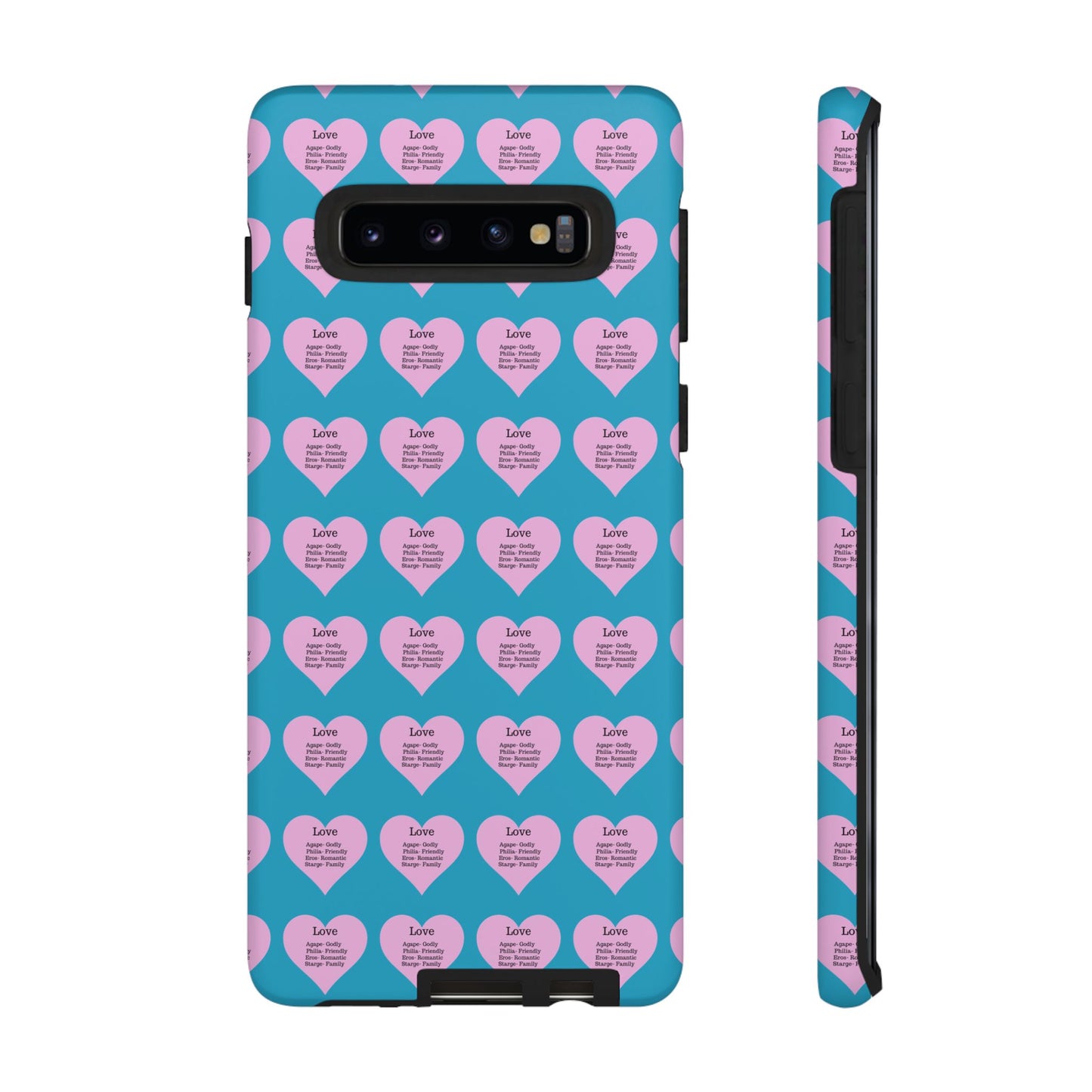 Hearts-A-Flutter Phone Case (Samsung)(Turquoise)