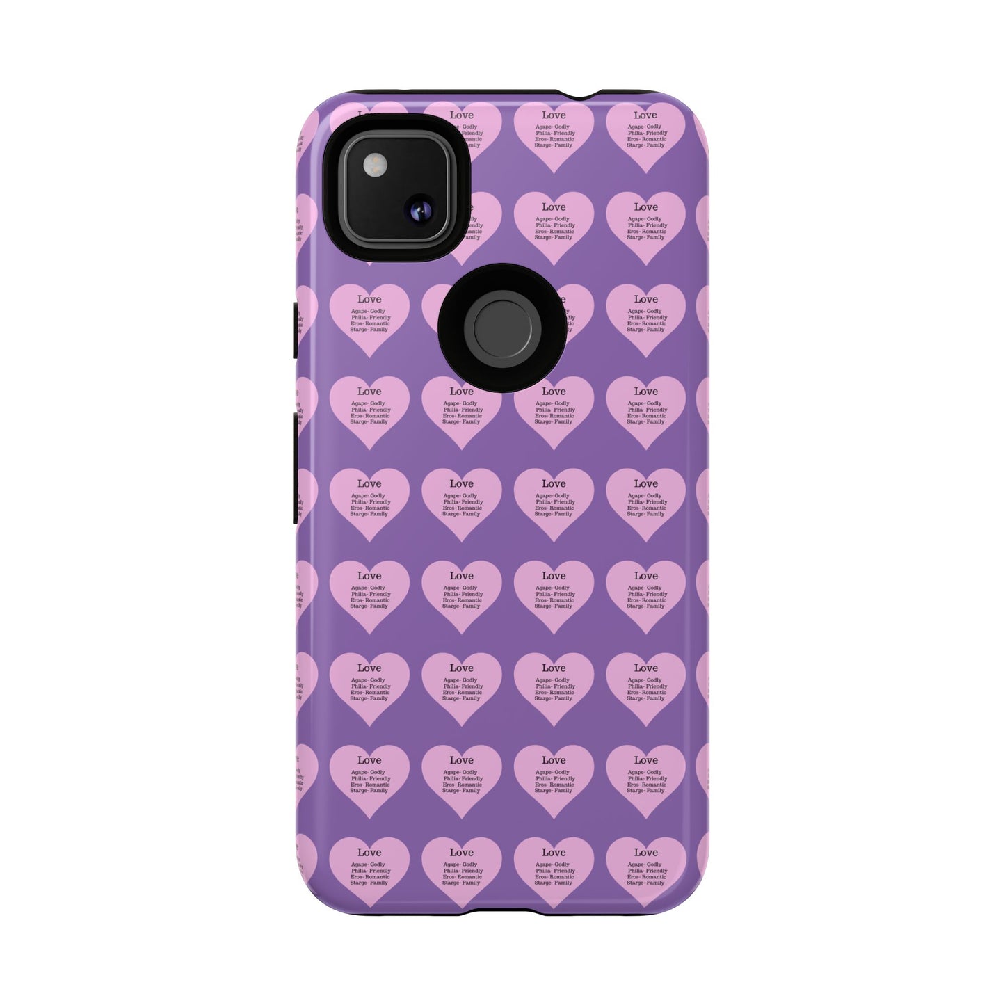 Hearts-A-Flutter Phone Case (iPhone, Google Pixel)(Light purple)