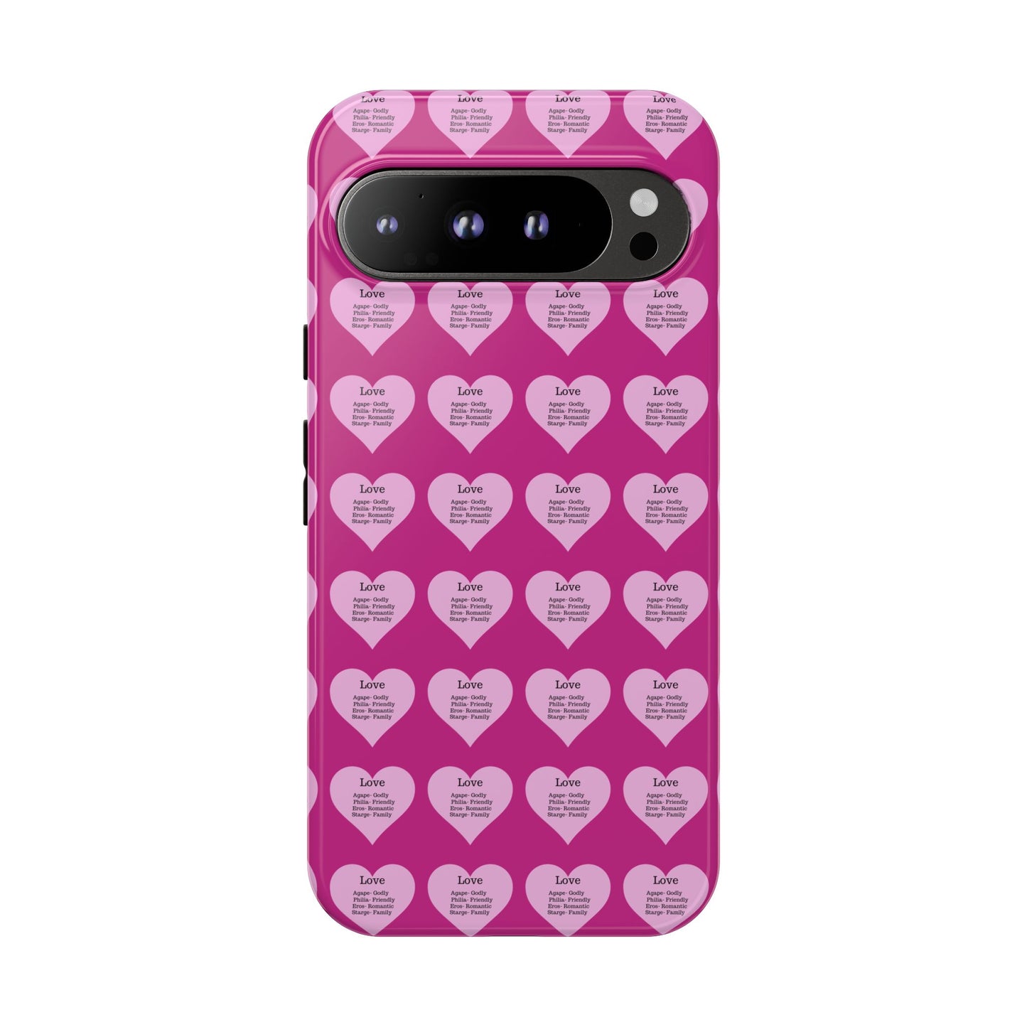 Hearts-A-Flutter Phone Case (iPhone, Google Pixel)(Pink)