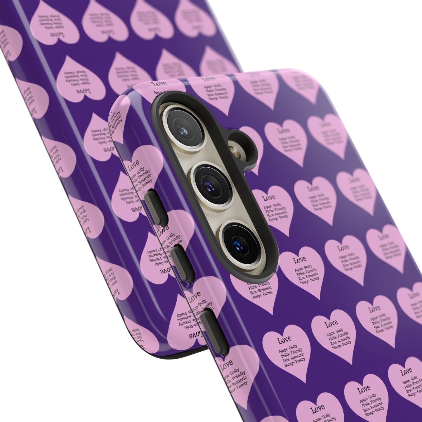 Hearts-A-Flutter Phone Case (Samsung)(Purple)