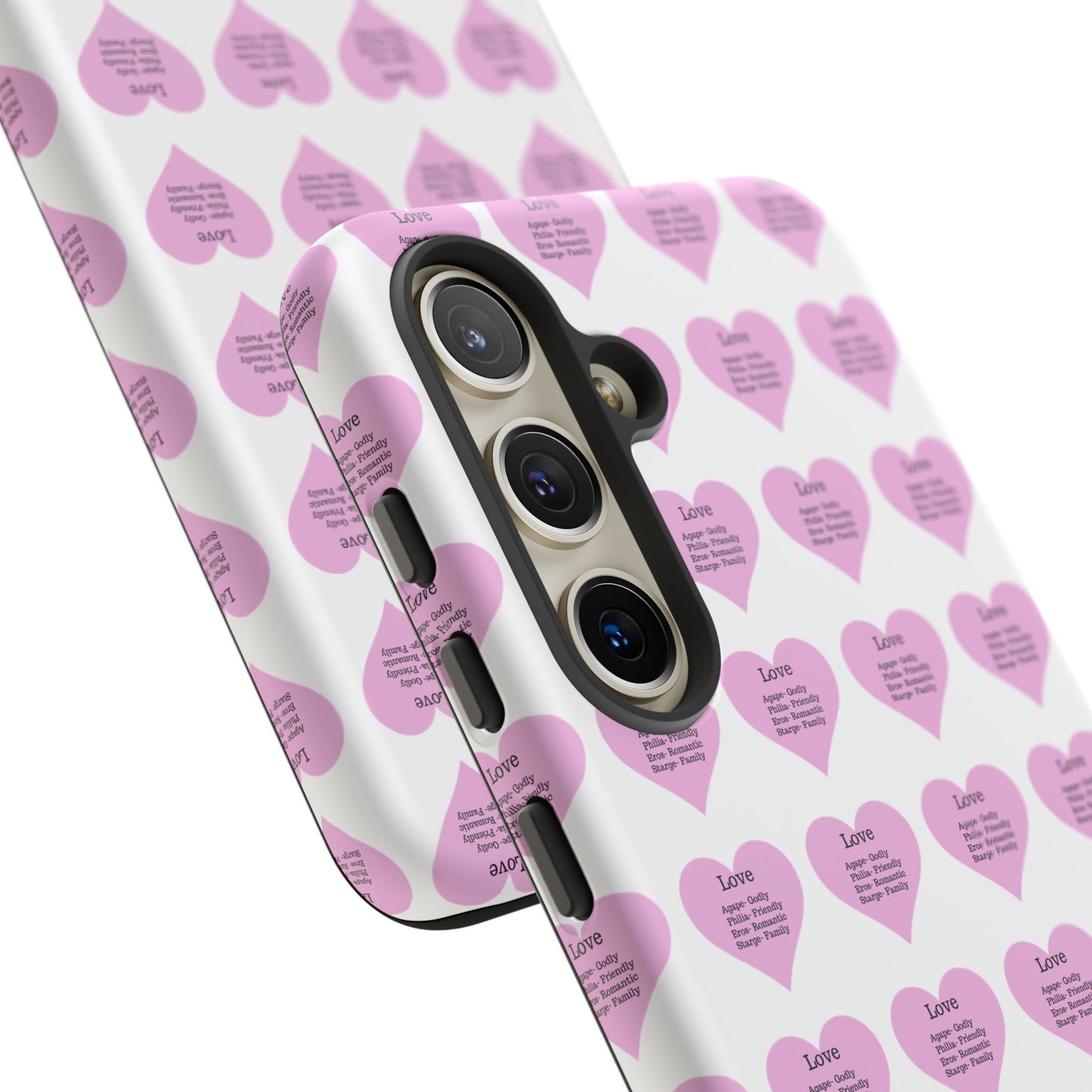 Hearts-A-Flutter Phone Case (Samsung)(White)