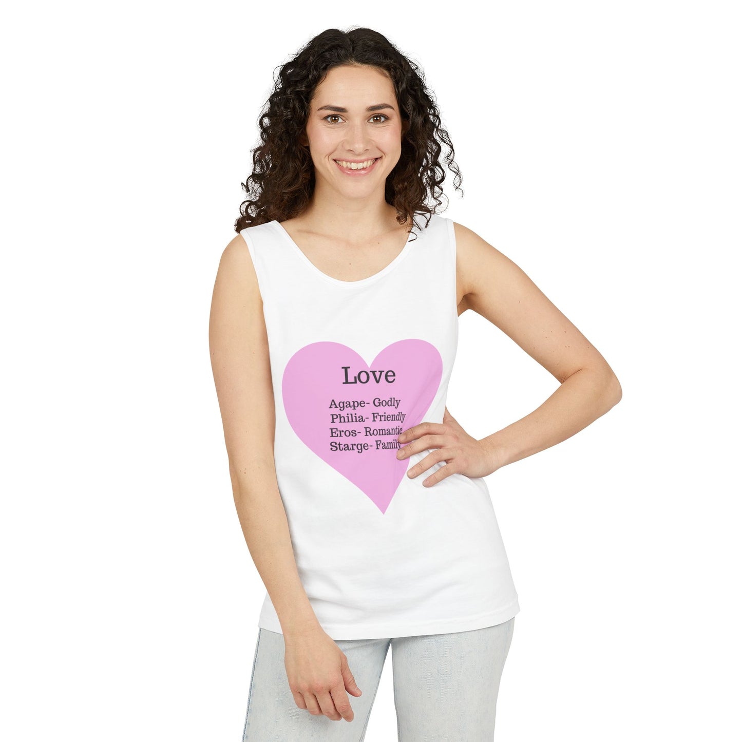 Unisex "Love" Definitions Garment-Dyed Tank Top