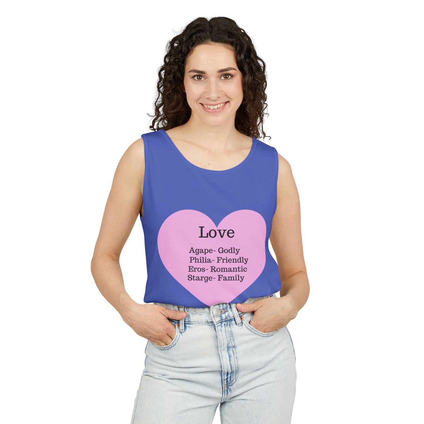 Unisex "Love" Definitions Garment-Dyed Tank Top