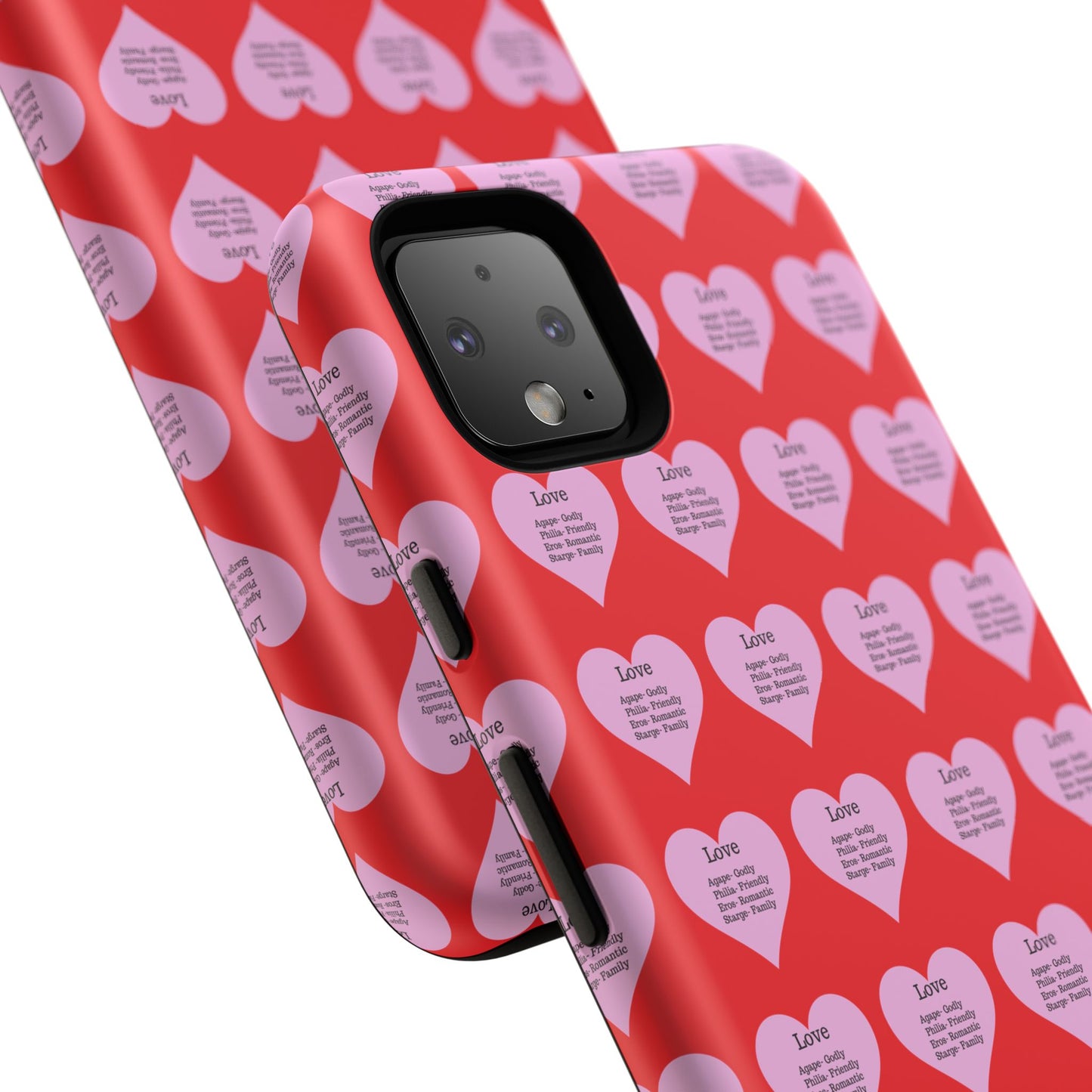 Hearts-A-Flutter Phone Case (iPhone, Google Pixel)(Red)