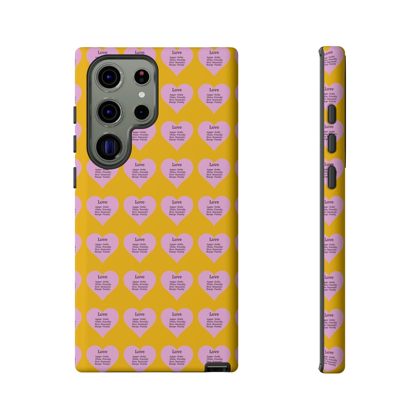 Hearts-A-Flutter Phone Case (Samsung)(Yellow)