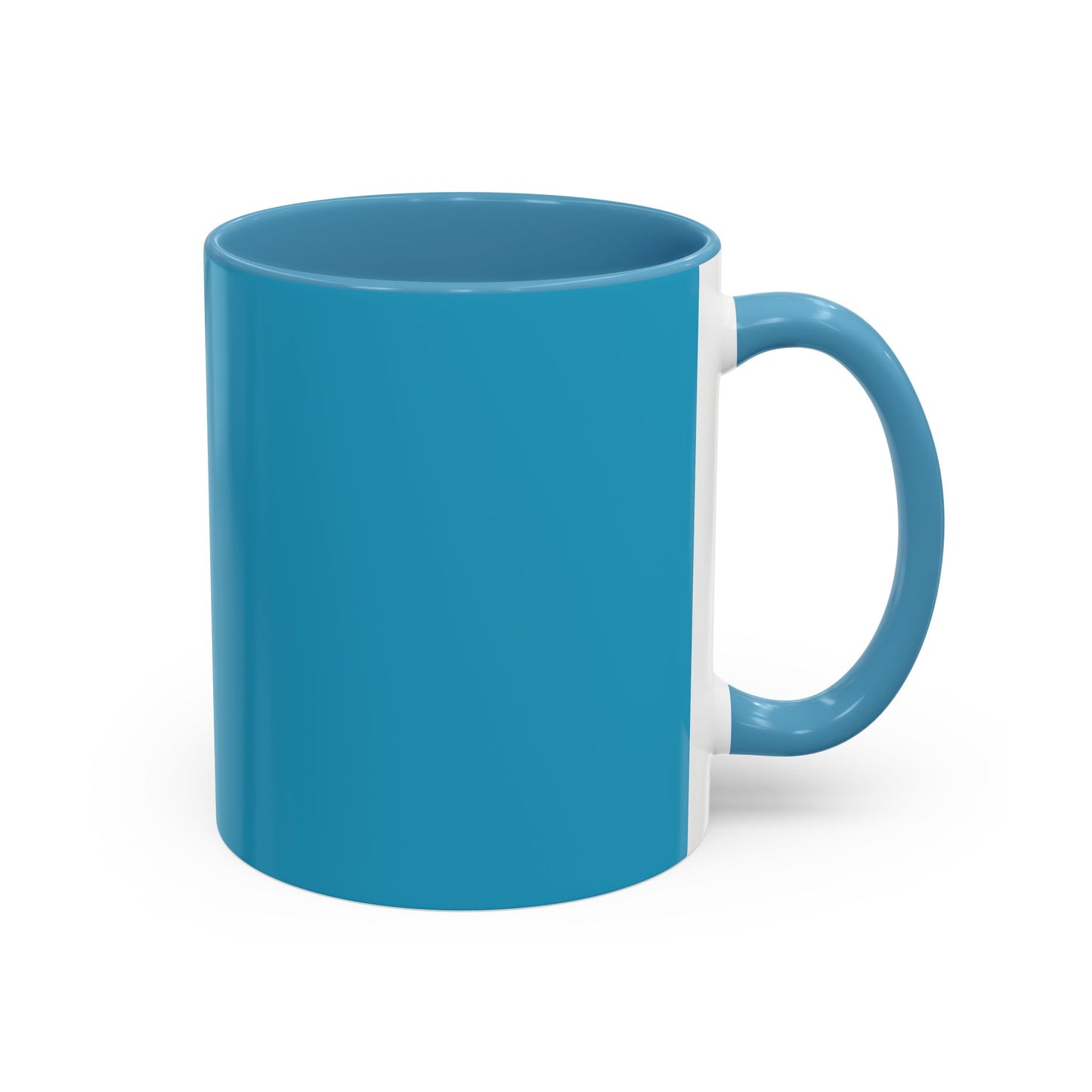 Charming Heart Accent Coffee Mug (Turquoise)