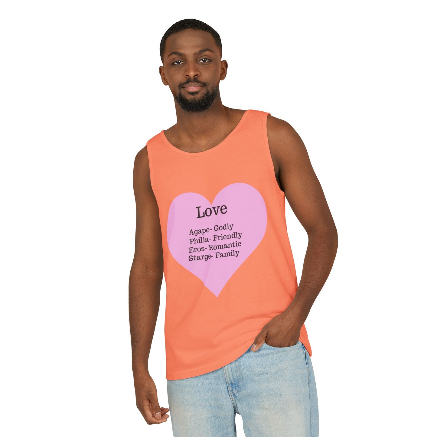Unisex "Love" Definitions Garment-Dyed Tank Top