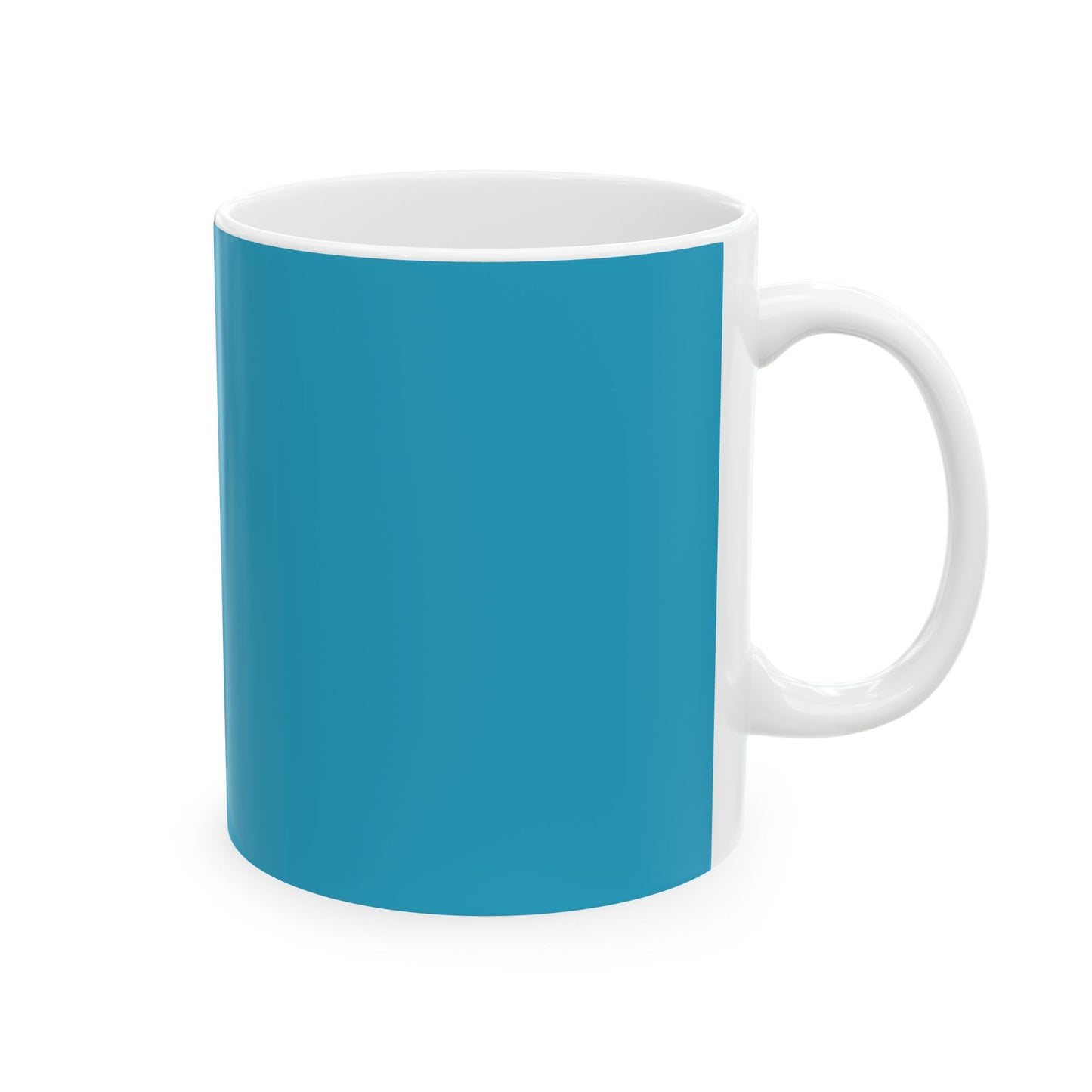 Charming Heart Ceramic Coffee Mug (Turquoise)