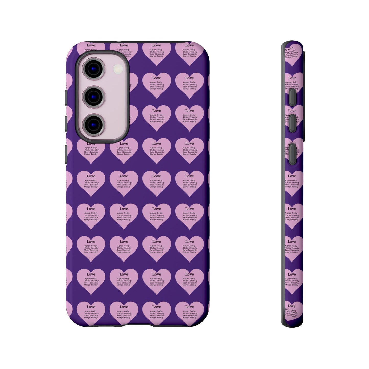 Hearts-A-Flutter Phone Case (Samsung)(Purple)