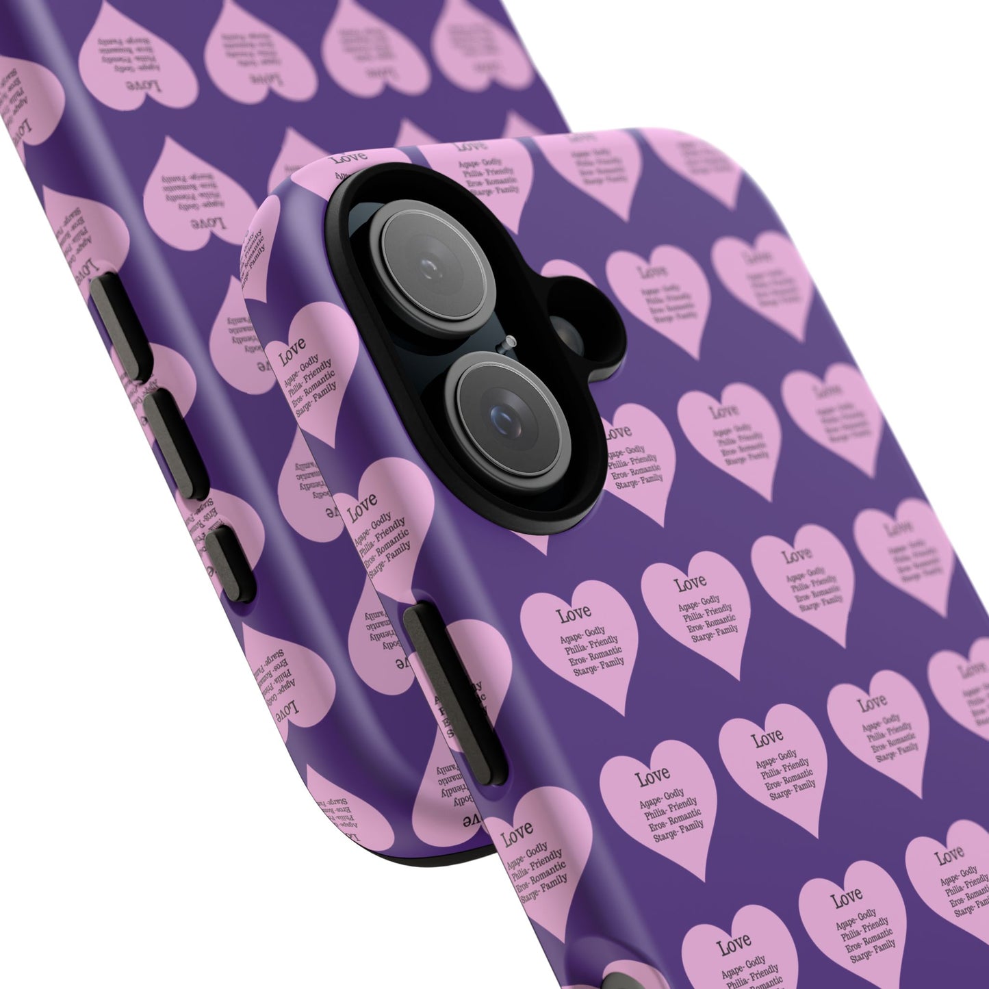 Hearts-A-Flutter Phone Case (iPhone, Google Pixel)(Purple)