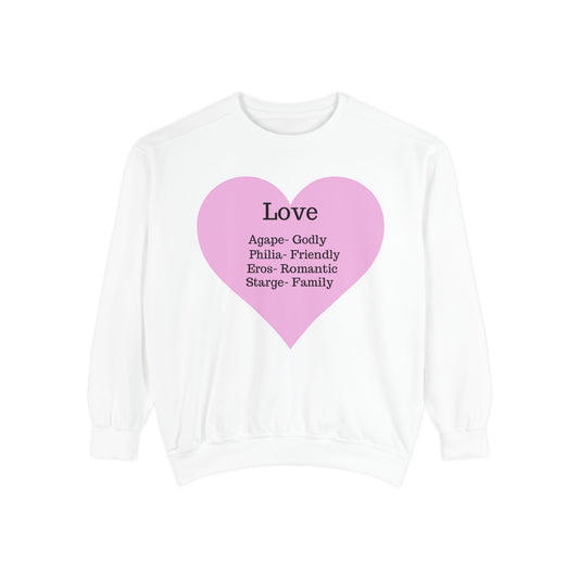 Garment-Dyed Love Sweatshirt | Ultra-Soft Comfort Colors® Unisex Pullover