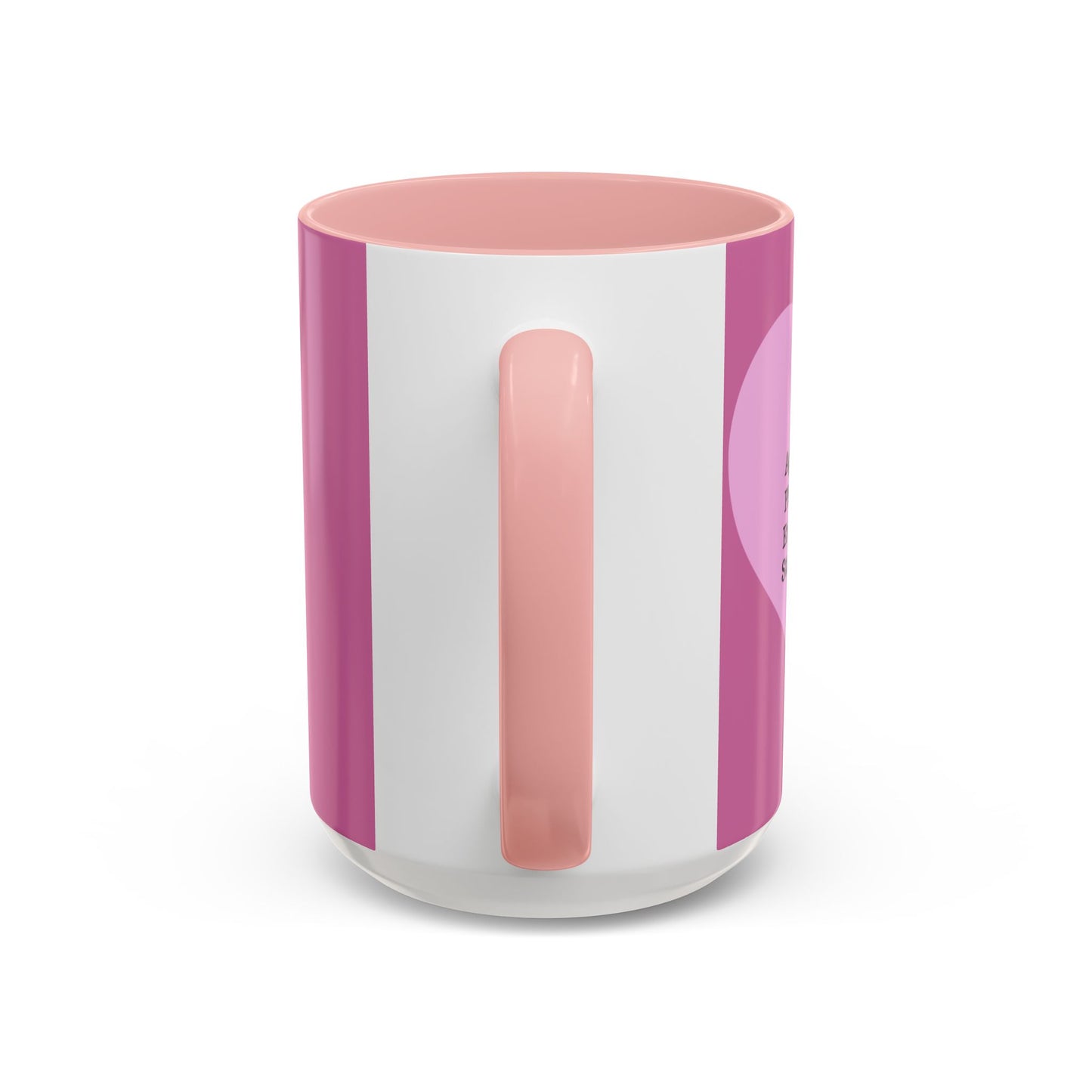 Charming Heart Accent Coffee Mug (Light pink)